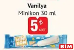 MİNİKON VANİLYA DONDURMA 30 ML